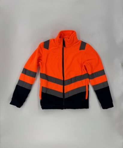 Regatta Fleece met Rits Oranje-Marine